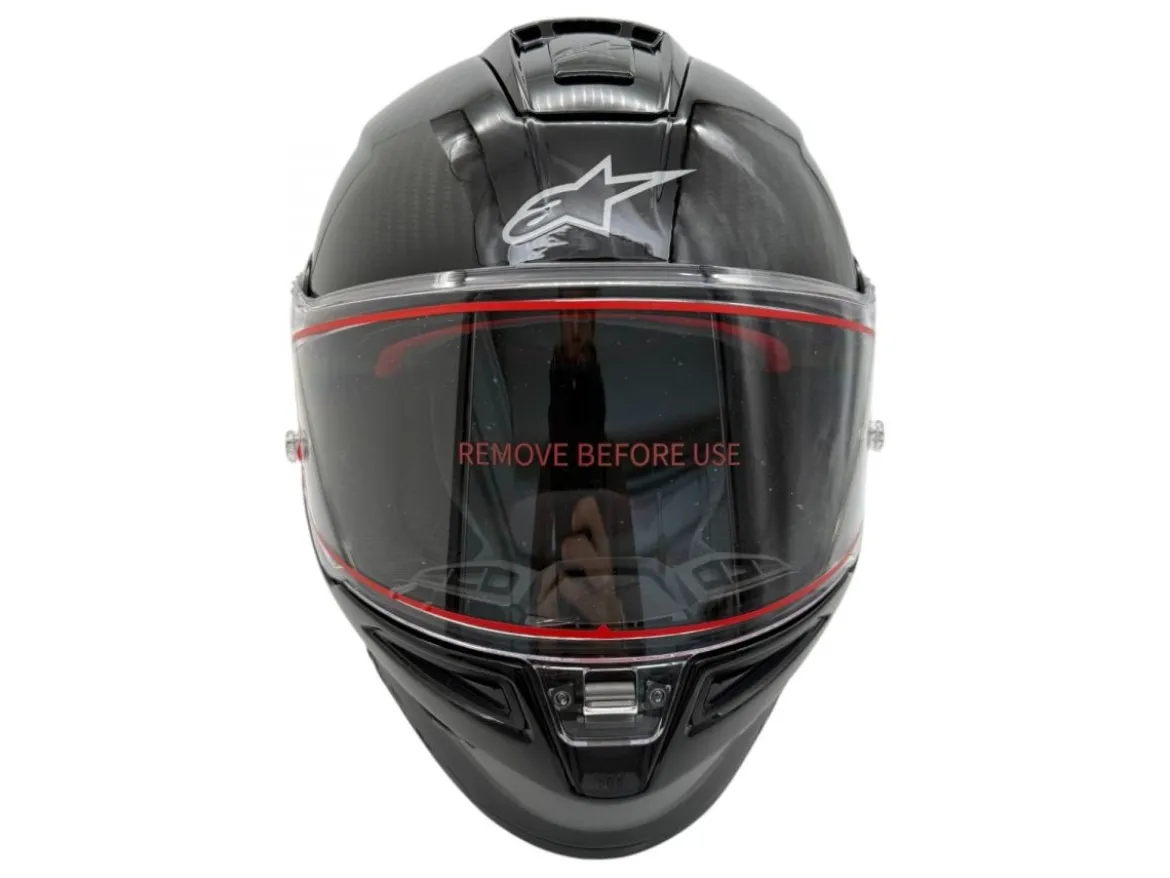 CASCO INTEGRALE ALPINESTARS SUPERTECH R10 SOLID ECE 06 CARBONIO NERO