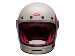 CASCO INTEGRALE BELL BULLITT TT VINTAGE BIANCO / OXBLOOD