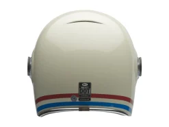 CASCO INTEGRALE BELL BULLITT STRIPES BIANCO ROSSO BLU LUCIDO