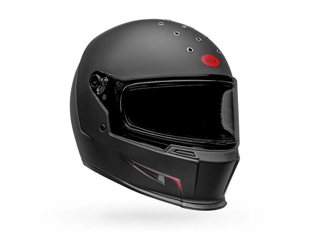 CASCO INTEGRALE BELL ELIMINATOR VANISH OPACO NERO E ROSSO