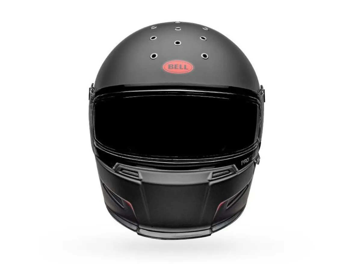 CASCO INTEGRALE BELL ELIMINATOR VANISH OPACO NERO E ROSSO
