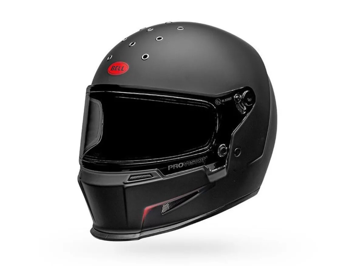 CASCO INTEGRALE BELL ELIMINATOR VANISH OPACO NERO E ROSSO