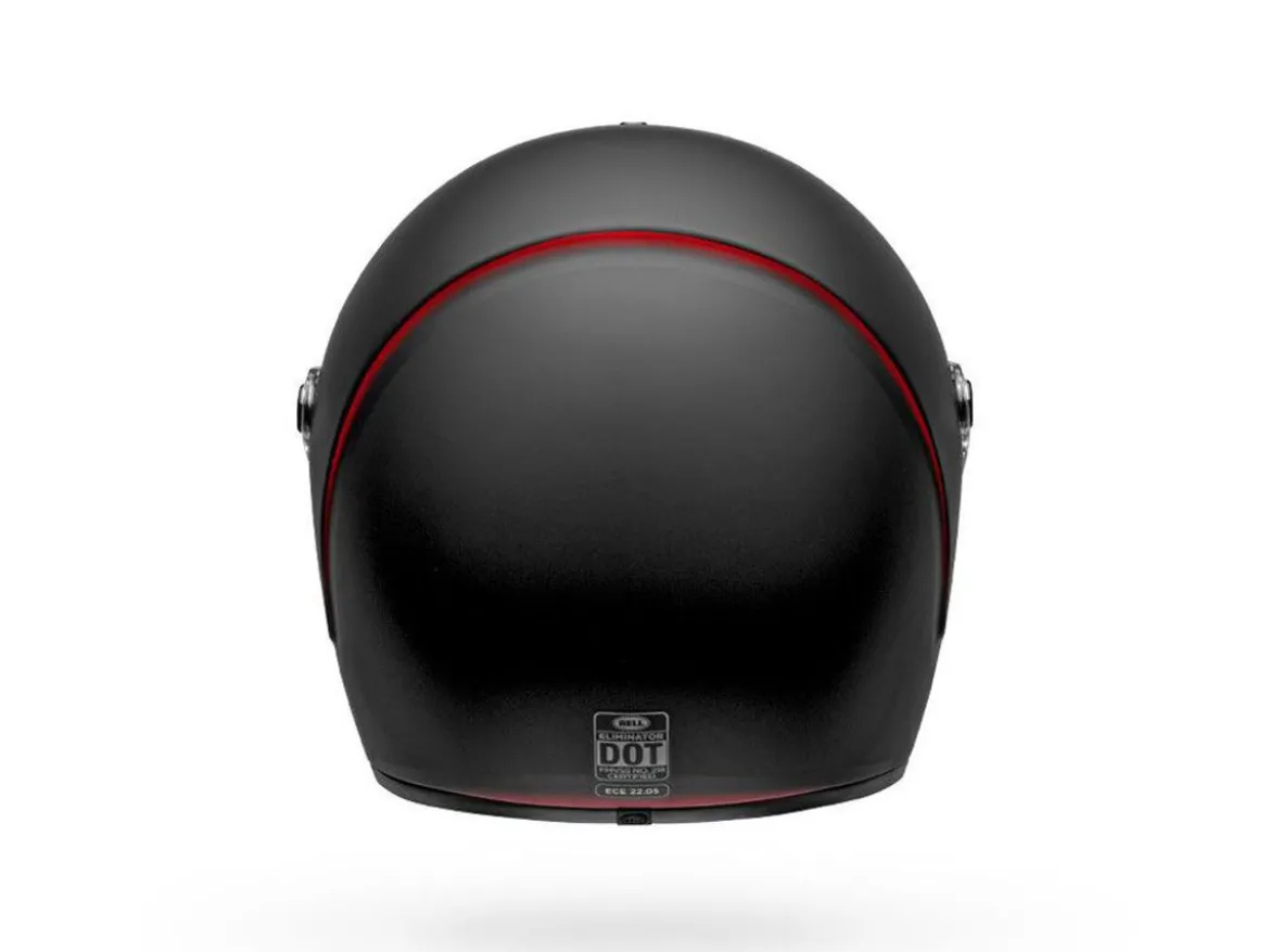 CASCO INTEGRALE BELL ELIMINATOR VANISH OPACO NERO E ROSSO