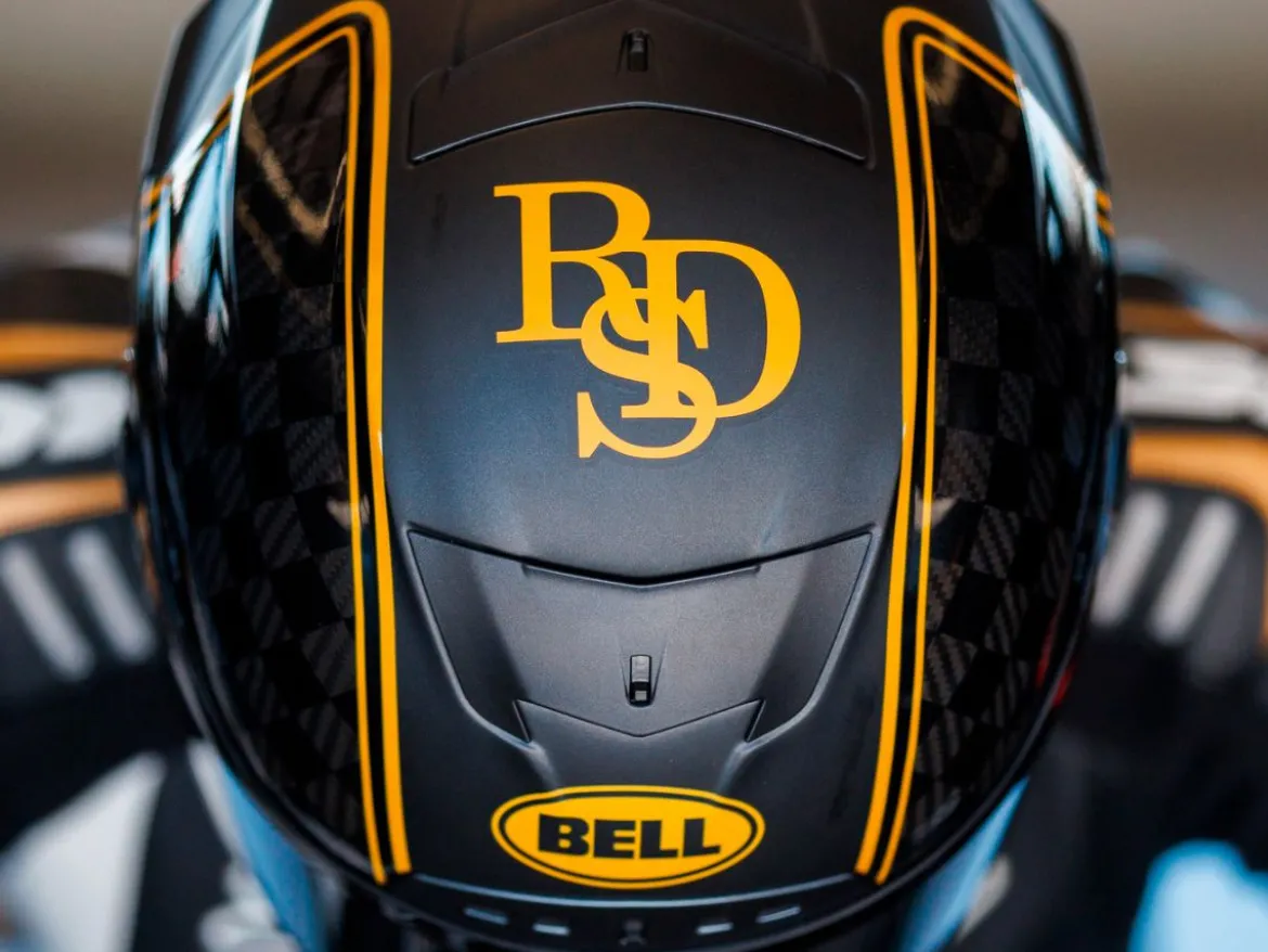 CASCO INTEGRALE BELL RACE STAR FLEX DLX 2024 ROLAND SAND DESIGN PLAYER NERO/ORO