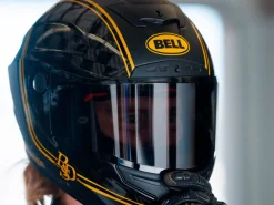 CASCO INTEGRALE BELL RACE STAR FLEX DLX 2024 ROLAND SAND DESIGN PLAYER NERO/ORO