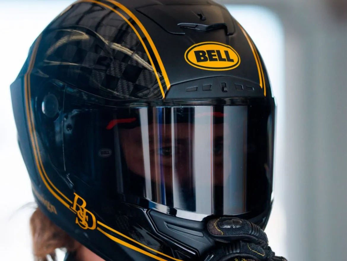 CASCO INTEGRALE BELL RACE STAR FLEX DLX 2024 ROLAND SAND DESIGN PLAYER NERO/ORO