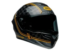 CASCO INTEGRALE BELL RACE STAR FLEX DLX 2024 ROLAND SAND DESIGN PLAYER NERO/ORO