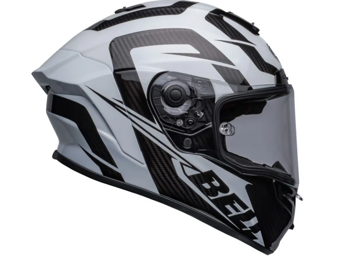 CASCO INTEGRALE BELL RACE STAR DLX LABYRINTH BIANCO / NERO