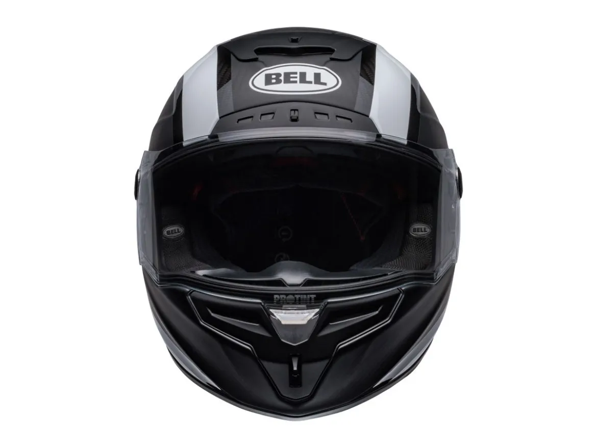 CASCO INTEGRALE BELL RACE STAR FLEX DLX TANTRUM 2 NERO BIANCO LUCIDO E OPACO