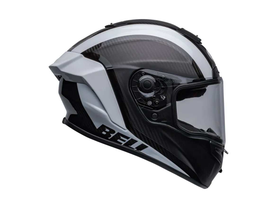 CASCO INTEGRALE BELL RACE STAR FLEX DLX TANTRUM 2 NERO BIANCO LUCIDO E OPACO