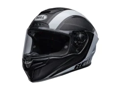 CASCO INTEGRALE BELL RACE STAR FLEX DLX TANTRUM 2 NERO BIANCO LUCIDO E OPACO