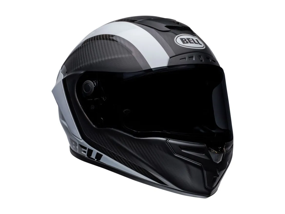 CASCO INTEGRALE BELL RACE STAR FLEX DLX TANTRUM 2 NERO BIANCO LUCIDO E OPACO