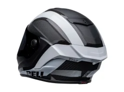 CASCO INTEGRALE BELL RACE STAR FLEX DLX TANTRUM 2 NERO BIANCO LUCIDO E OPACO