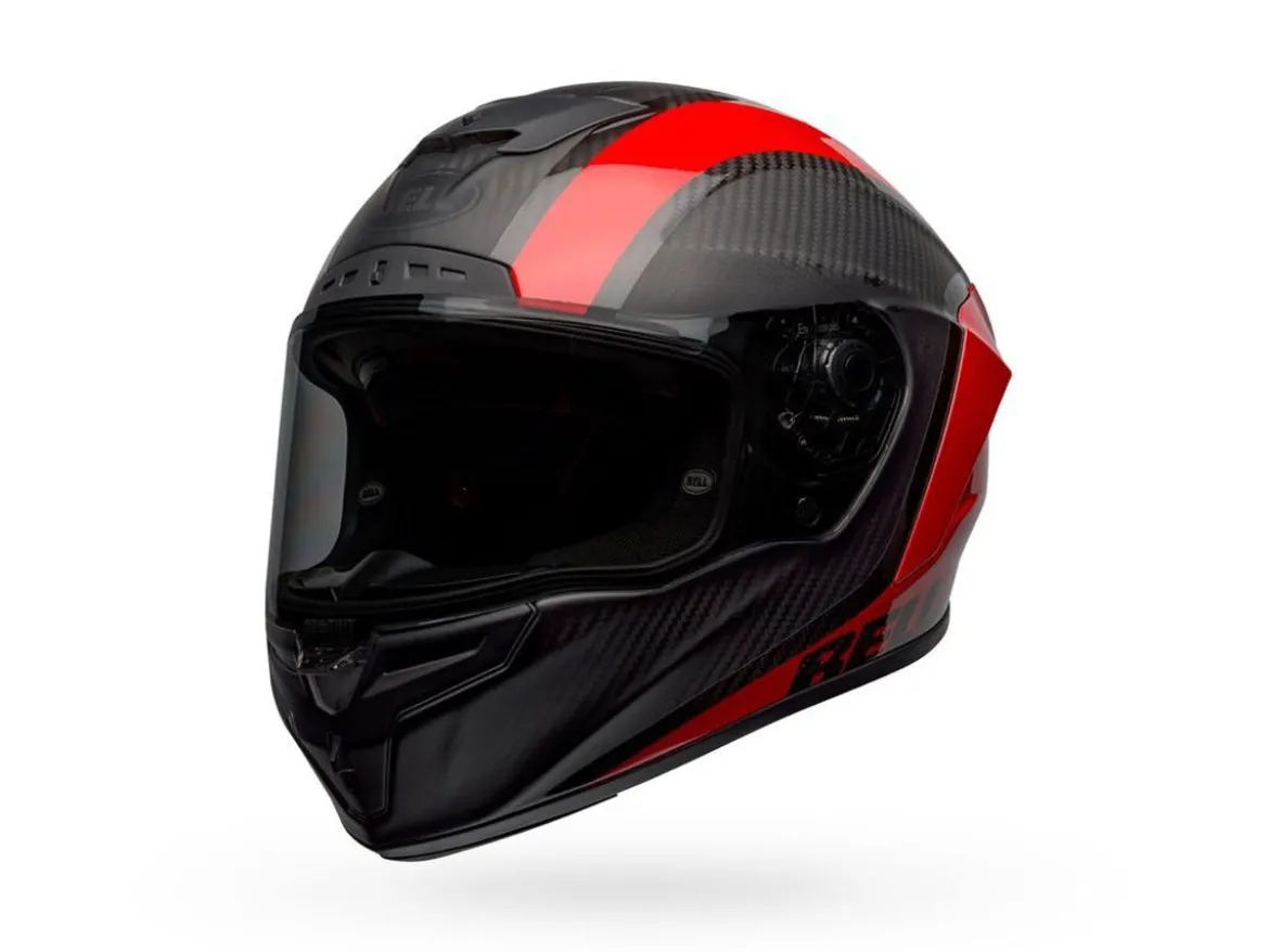 CASCO INTEGRALE BELL RACE STAR FLEX DLX TANTRUM 2 NERO E ROSSO OPACO LUCIDO