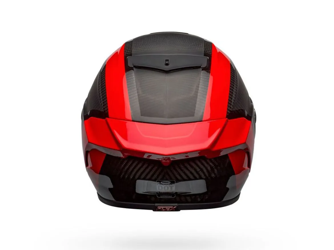CASCO INTEGRALE BELL RACE STAR FLEX DLX TANTRUM 2 NERO E ROSSO OPACO LUCIDO