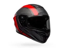 CASCO INTEGRALE BELL RACE STAR FLEX DLX TANTRUM 2 NERO E ROSSO OPACO LUCIDO