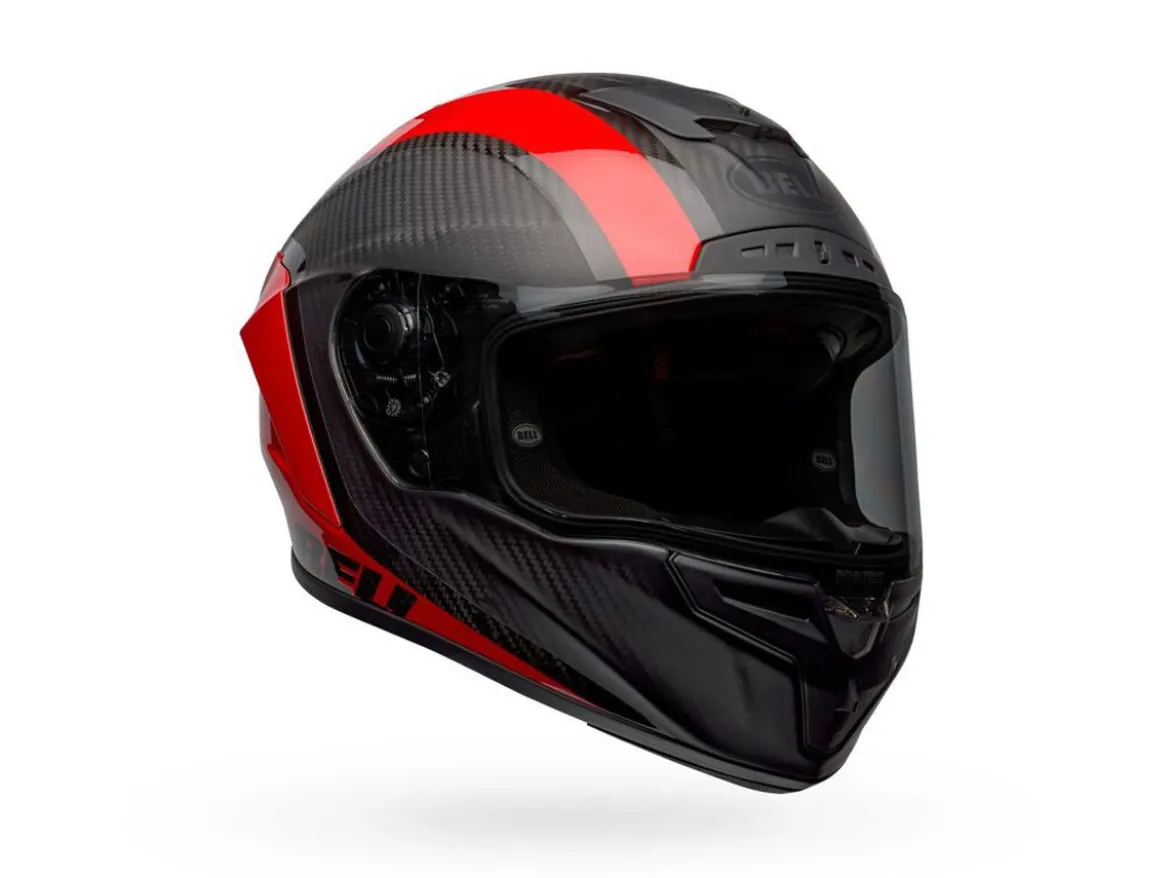 CASCO INTEGRALE BELL RACE STAR FLEX DLX TANTRUM 2 NERO E ROSSO OPACO LUCIDO
