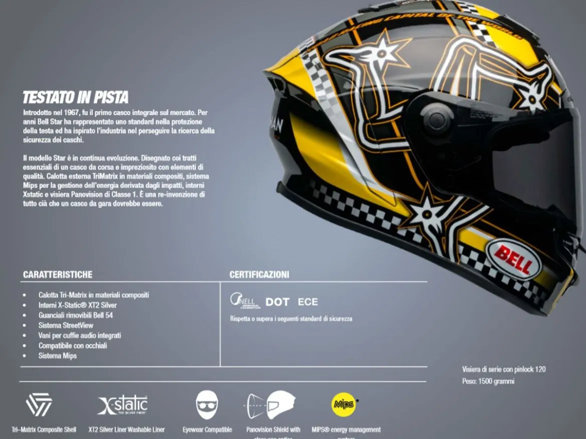 CASCO INTEGRALE BELL RACE STAR FLEX DLX TANTRUM 2 NERO E ROSSO OPACO LUCIDO