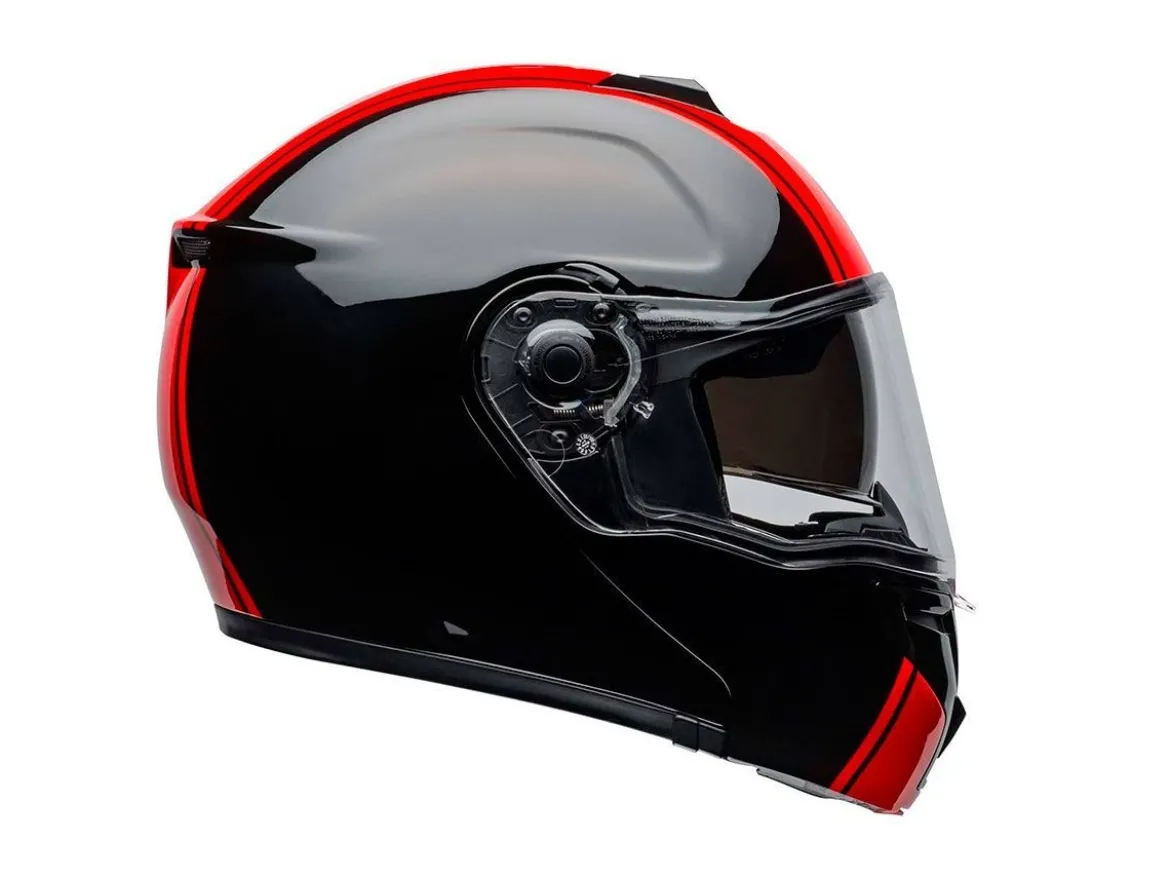 CASCO INTEGRALE BELL SRT RIBBON NERO E ROSSO