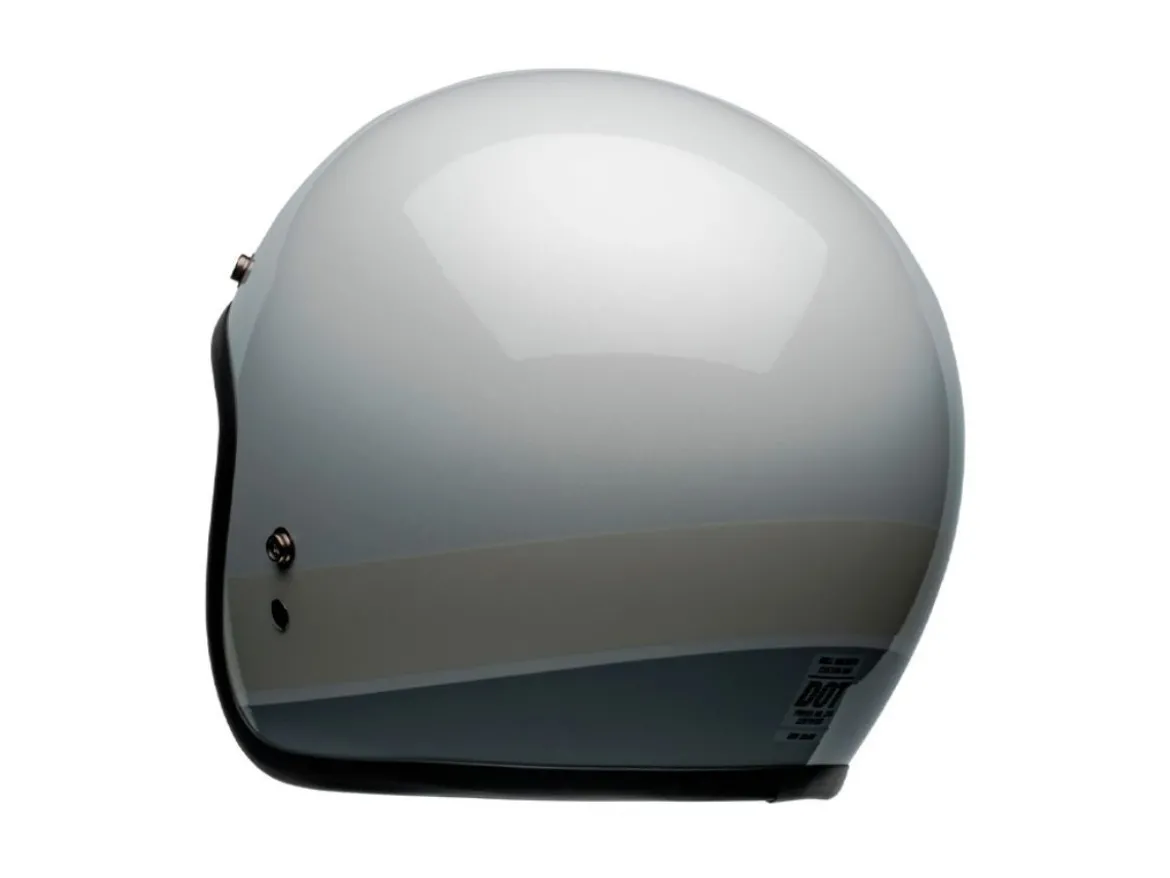 CASCO JET BELL CUSTOM 500 2024 APEX ARGENTO LUCIDO FLAKE ECE 06