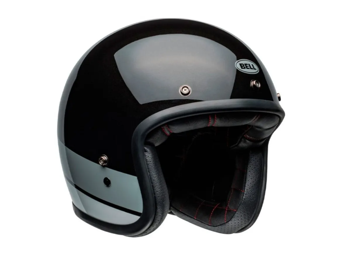 CASCO JET BELL CUSTOM 500 2024 APEX NERO LUCIDO FLAKE ECE 06