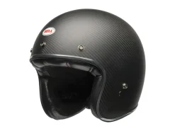 CASCO JET BELL CUSTOM 500 CARBON NERO OPACO