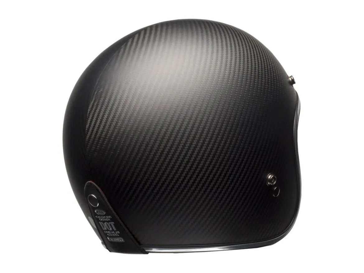 CASCO JET BELL CUSTOM 500 CARBON NERO OPACO