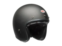 CASCO JET BELL CUSTOM 500 CARBON NERO OPACO