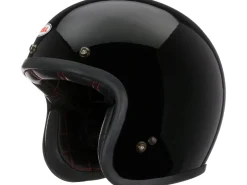 CASCO JET BELL CUSTOM 500 NERO LUCIDO