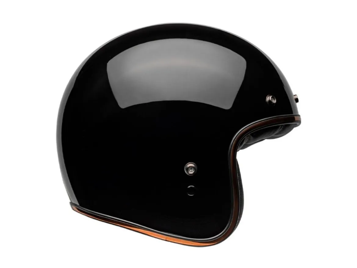 CASCO JET BELL CUSTOM 500 2024 RALLY NERO/BRONZO LUCIDO ECE 06