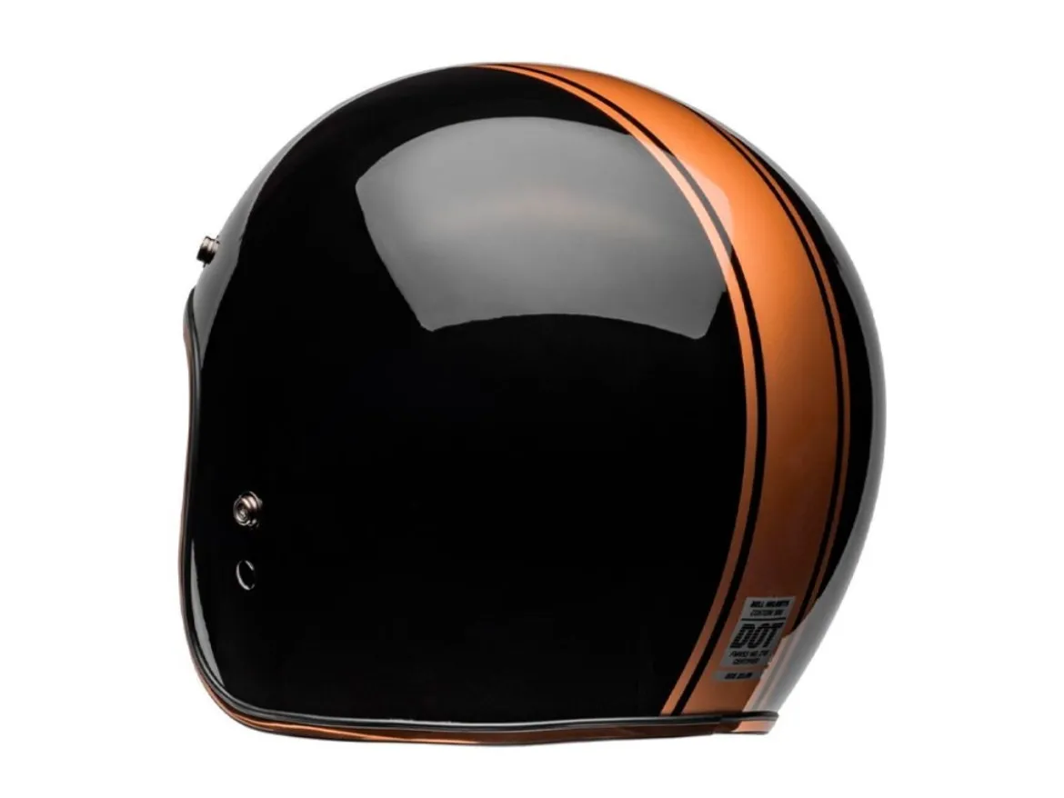 CASCO JET BELL CUSTOM 500 2024 RALLY NERO/BRONZO LUCIDO ECE 06