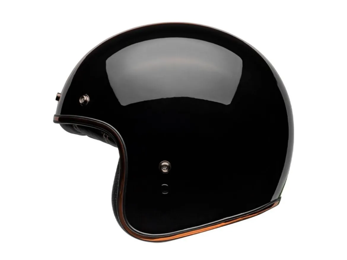 CASCO JET BELL CUSTOM 500 2024 RALLY NERO/BRONZO LUCIDO ECE 06