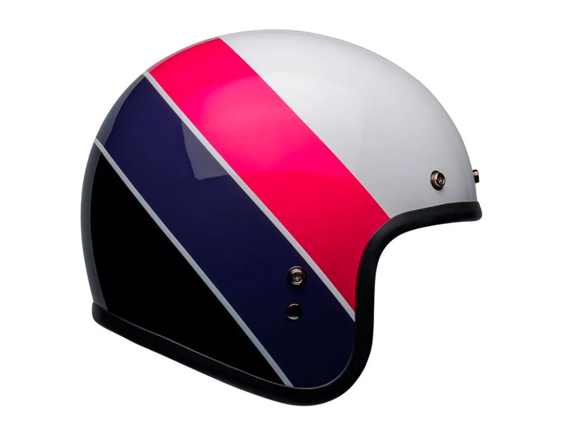 CASCO JET BELL CUSTOM 500 RIF ROSA E VIOLA