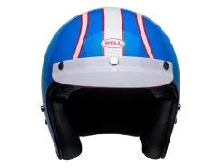 CASCO JET BELL CUSTOM 500 SIX DAY STEVE MCQUEEN BLU / BIANCO