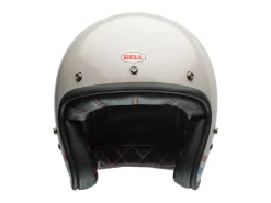 CASCO JET BELL CUSTOM 500 STRIPES BIANCO PERLATO ECE 06