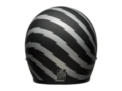 CASCO JET BELL CUSTOM 500 VERTIGO NERO ARGENTO OPACO