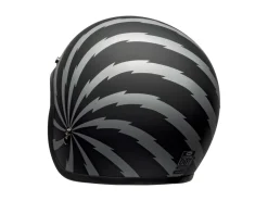 CASCO JET BELL CUSTOM 500 VERTIGO NERO ARGENTO OPACO
