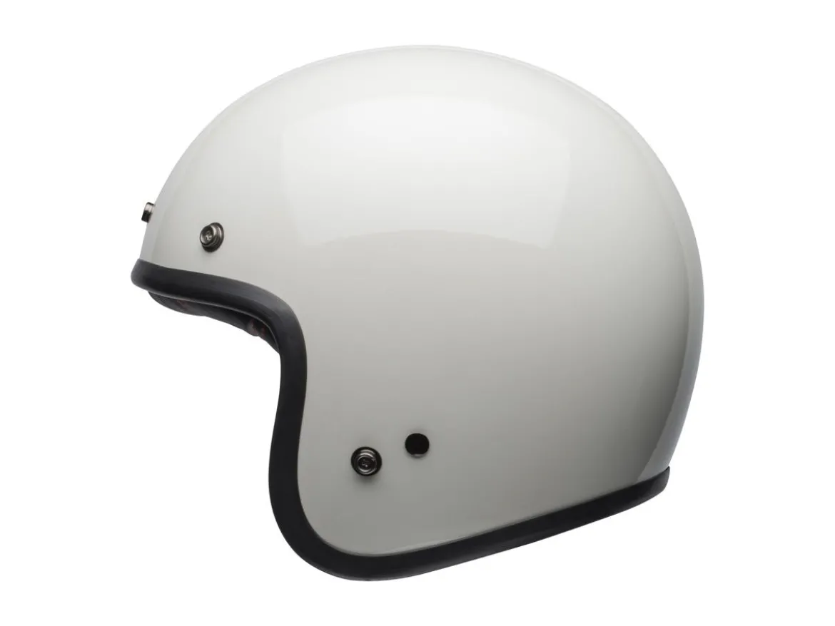 CASCO JET BELL CUSTOM 500 VINTAGE BIANCO LUCIDO ECE 06