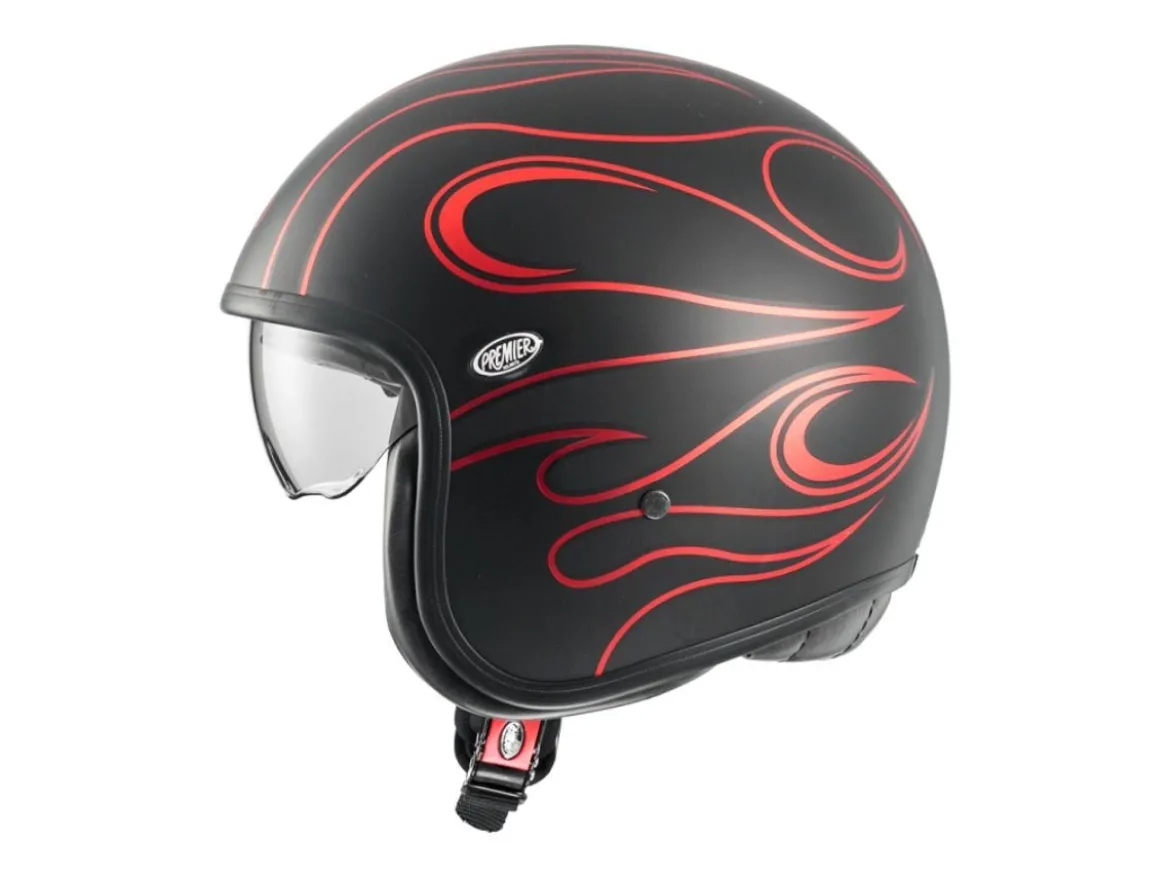 CASCO JET PREMIER VINTAGE FR RED CHROMED BM ECE 22-06