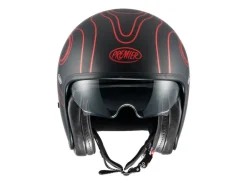 CASCO JET PREMIER VINTAGE FR RED CHROMED BM ECE 22-06