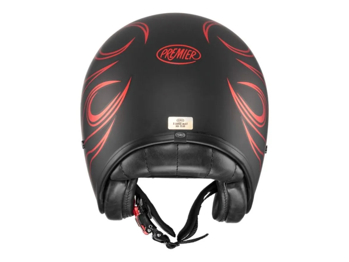 CASCO JET PREMIER VINTAGE FR RED CHROMED BM ECE 22-06