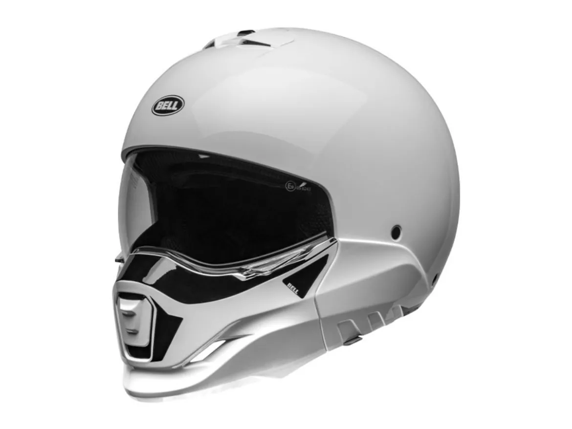 CASCO MODULARE BELL BROOZER 2024 DUPLET BIANCO LUCIDO ECE 06
