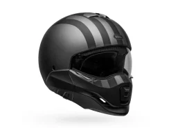 CASCO MODULARE BELL BROOZER FREE RIDE NERO E GRIGIO OPACO