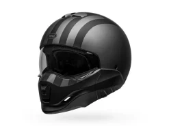 CASCO MODULARE BELL BROOZER FREE RIDE NERO E GRIGIO OPACO
