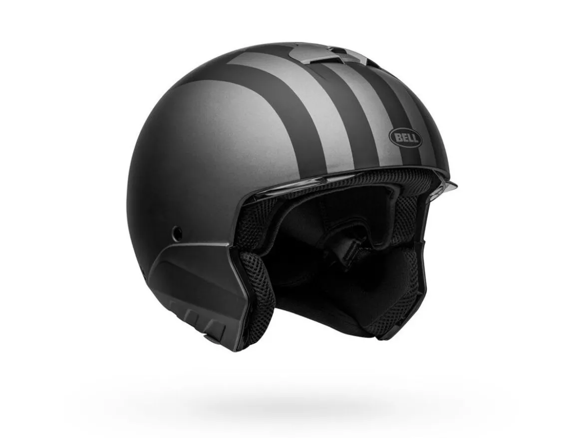 CASCO MODULARE BELL BROOZER FREE RIDE NERO E GRIGIO OPACO