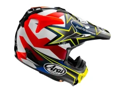 CASCO OFF ROAD ARAI MX-V EVO STARS & STRIPE FLUOR YELLOW 22-06
