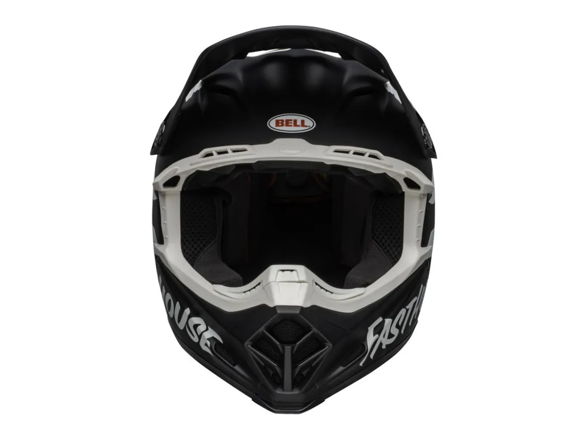 CASCO OFF ROAD BELL MOTO-9 MIPS FASTHOUSE SIGNA NERO BIANCO OPACO