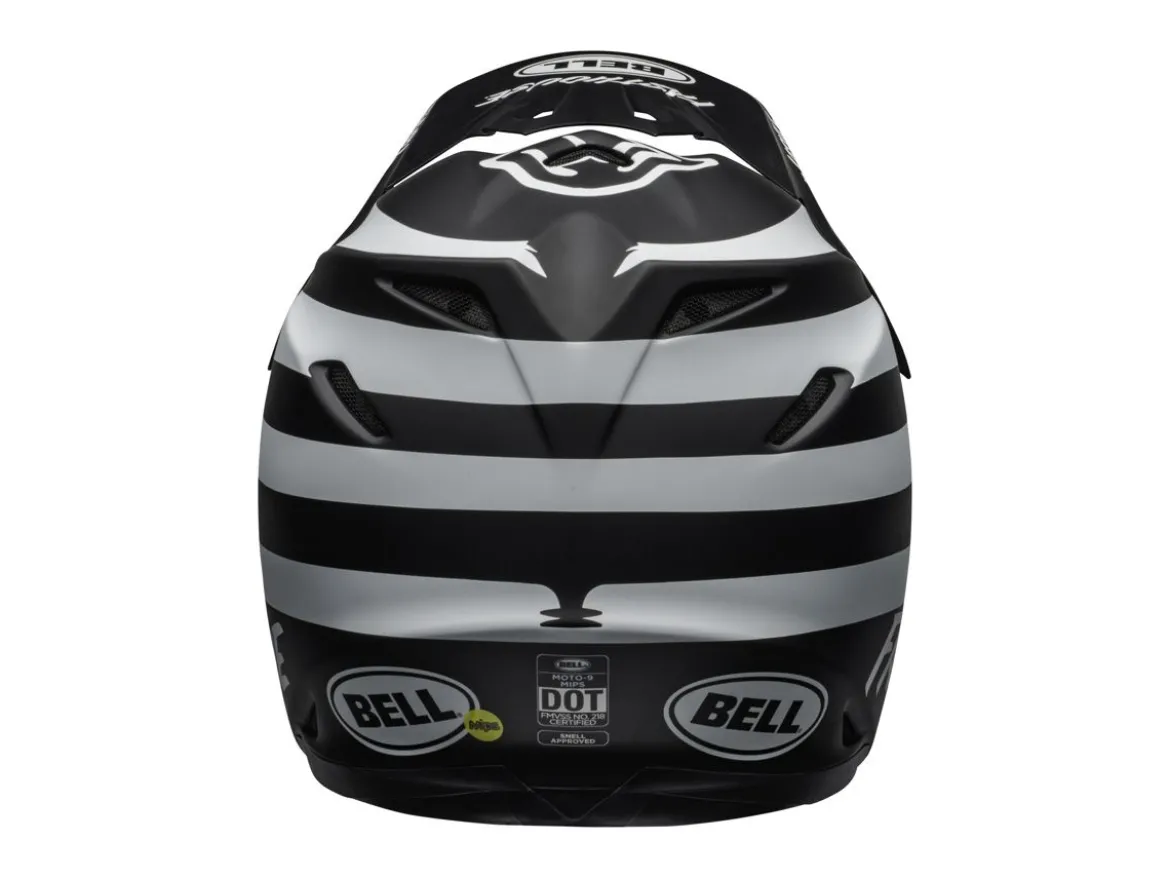 CASCO OFF ROAD BELL MOTO-9 MIPS FASTHOUSE SIGNA NERO BIANCO OPACO