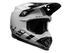 CASCO OFF ROAD BELL MOTO-9 MIPS LOUVER NERO E BIANCO