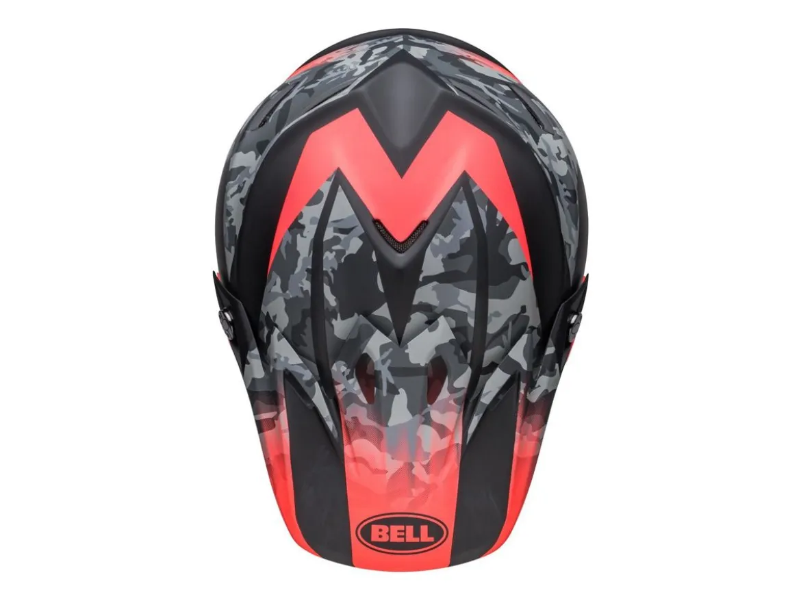 CASCO OFF ROAD BELL MOTO-9 MIPS VENOM NERO CAMO E ROSSO OPACO